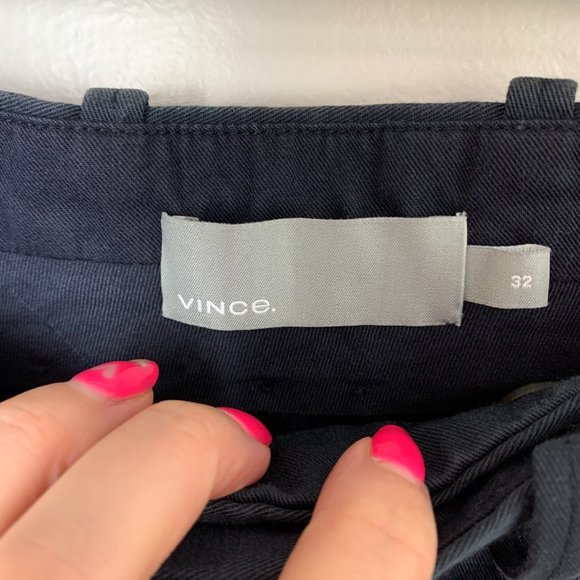 VINCE washed blue linen chino pant cuffed 32 - Picture 4 of 8